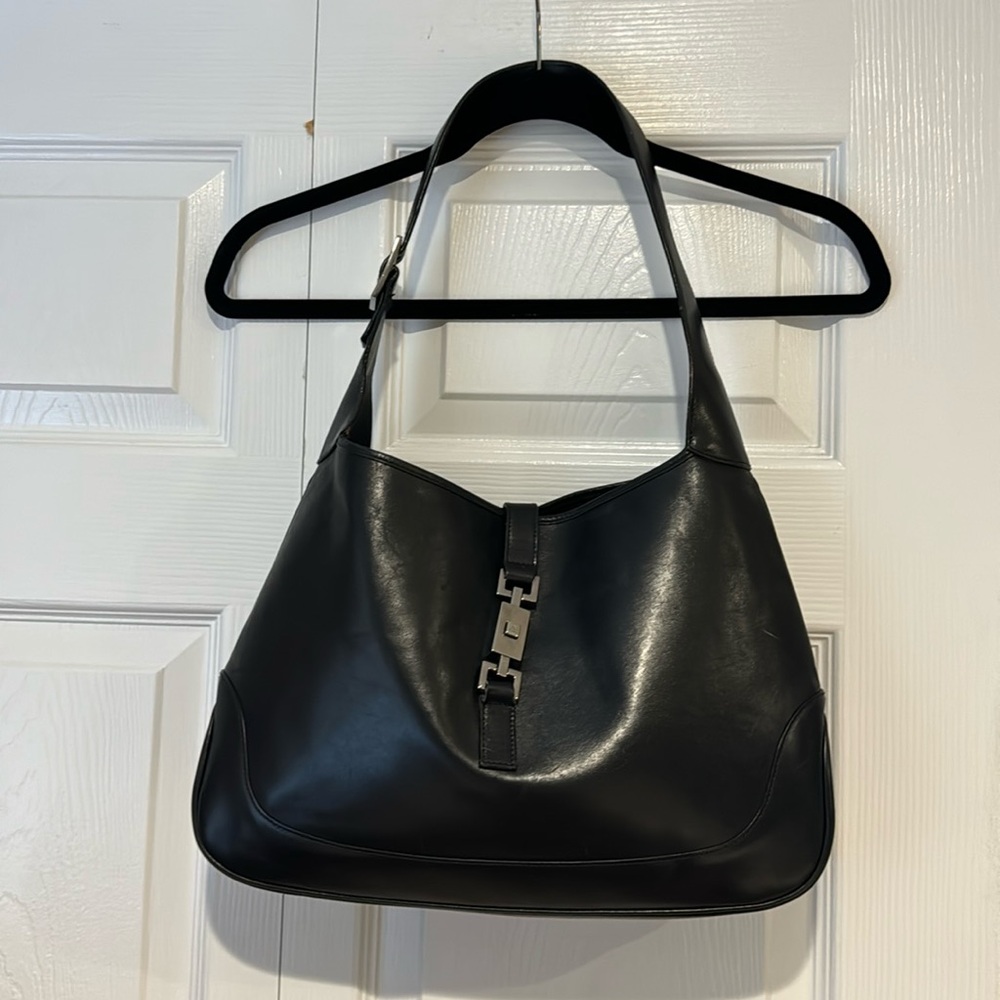 Vintage Gucci leather jackie bag